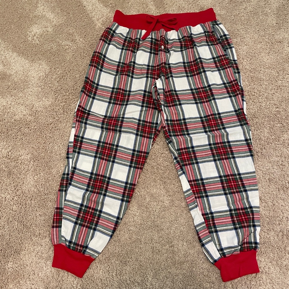 Stars Above Christmas Plaid PJ Joggers - Picture 2 of 4